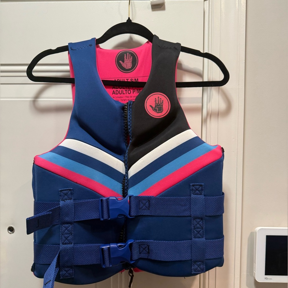 Body Glove Blue and Pink Swim Vest - Picture 2 of 6